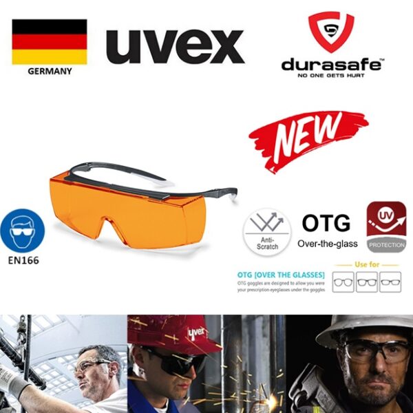 Uvex Super F Otg Orange Supravision Sapphire Durasafe Shop