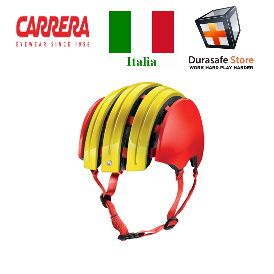 CARRERA GTE Flag Folding Helmet - Spanish Flag - Durasafe Shop