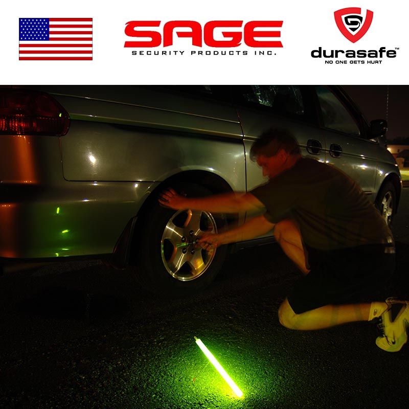 Sage 12-Hour Green Glow Safety Light Stick - 6