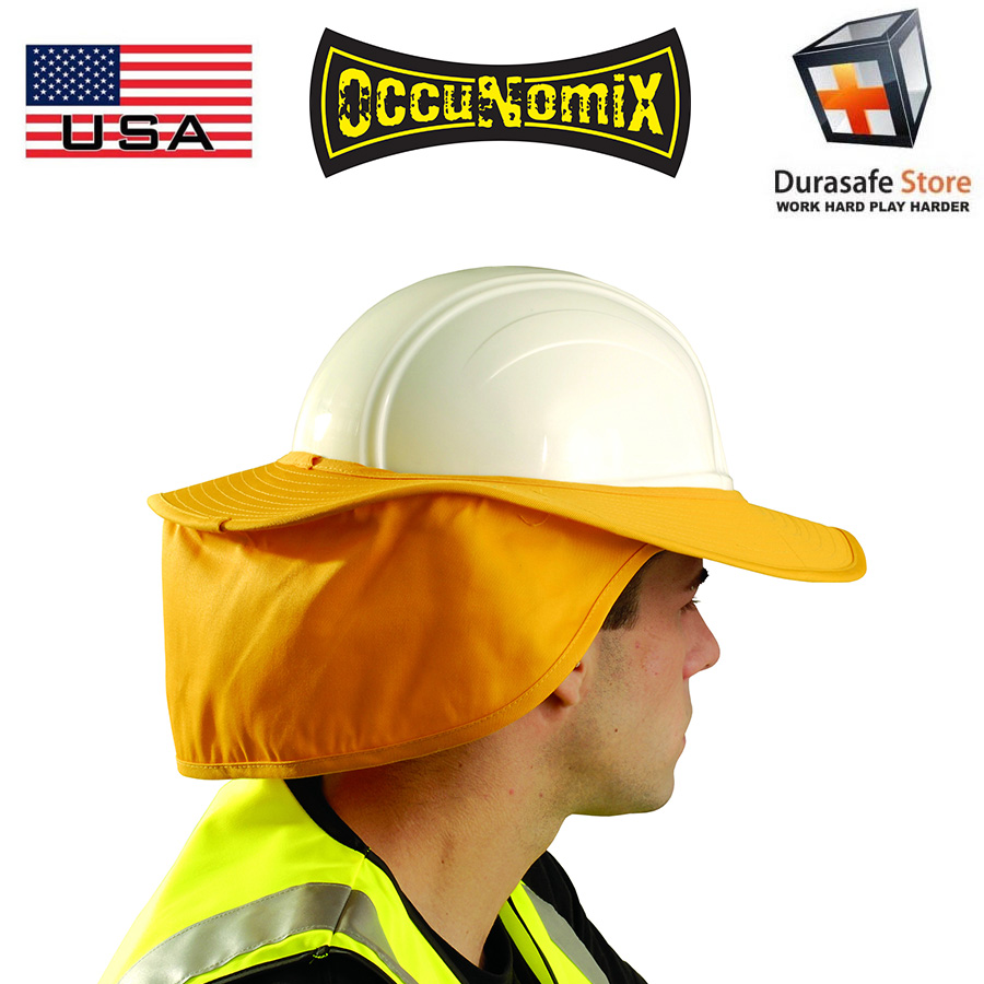 Occunomix Visor with Neck Shade,Hard Hat,Orange 898-078, 1
