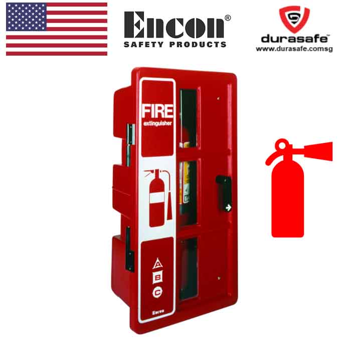 Encon 01337002 Wall Mount Fire Extinguisher Cabinet Red Durasafe Shop 