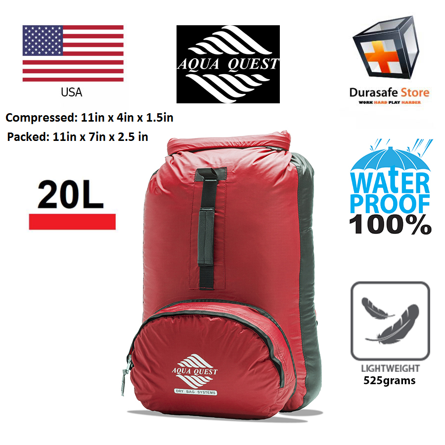 Aqua Quest Himal 100 Waterproof 20l Backpack Blue Red Camo Durasafe Shop 