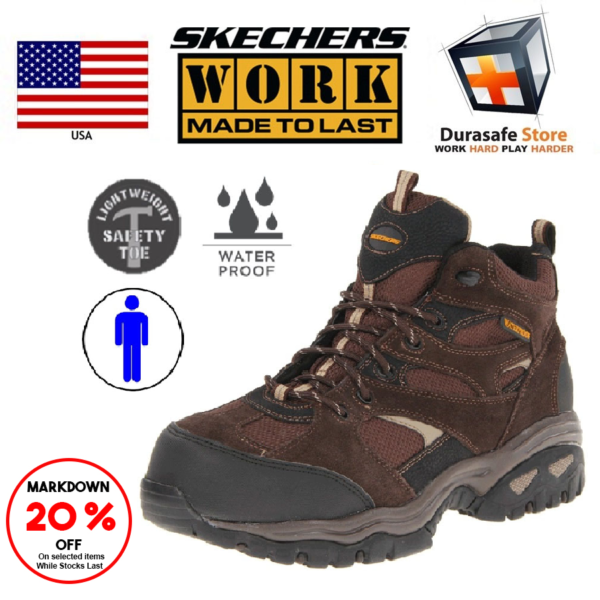 skechers water resistant work shoes