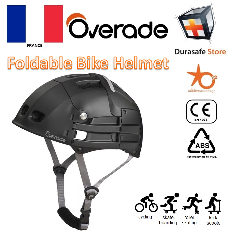 overade plixi fit foldable bicycle helmet