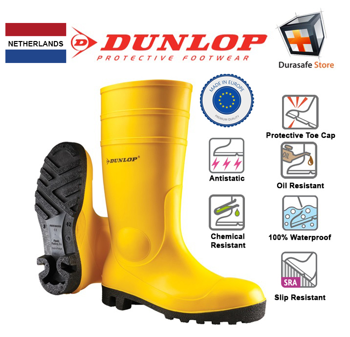 dunlop steel toe cap boots