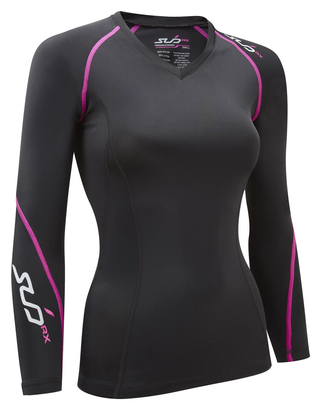 SUB SPORTS 3004411 RX Active Women Compression Top Long Sleeve Black ...