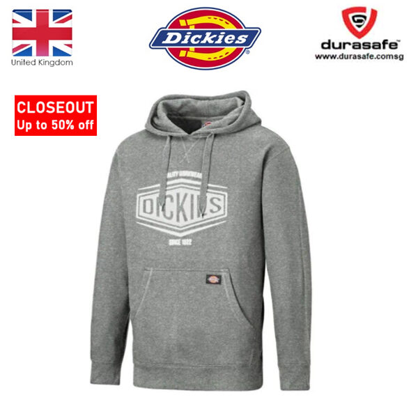 DICKIES SH3011 Rockfield Hoodie Grey Durasafe Shop