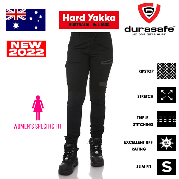 hard yakka slim fit work pants