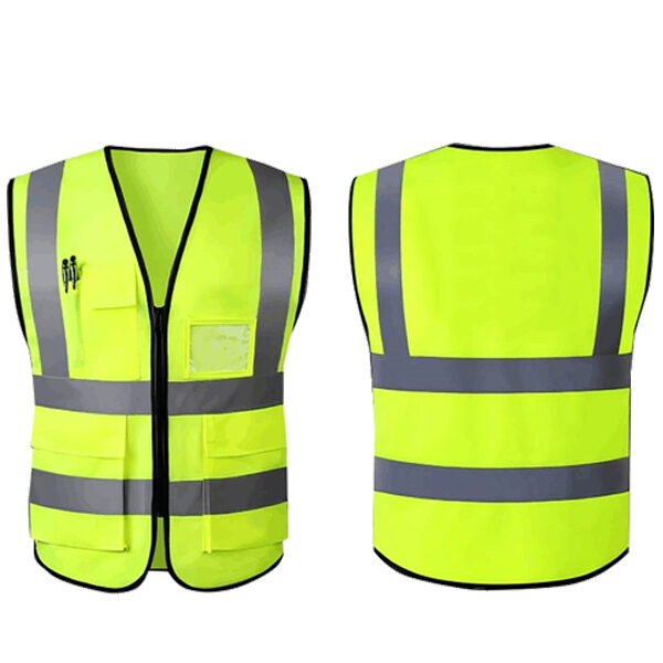 DURAWEAR Hi-Vis Yellow 100% Polyester Safety Vest Size M - XXXL ...